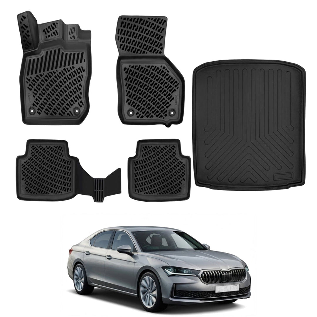 Skoda Superb 3D Paspas  ve Bagaj Havuzu | 2024 ve Sonrası, SD