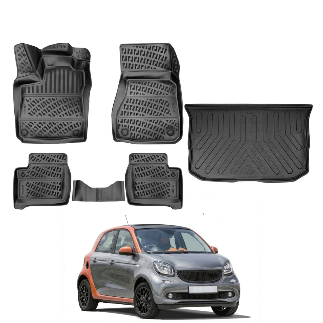 Smart Forfour 3D Paspas (Elektrikli, 4 Kapı) ve Bagaj Havuzu | 2014 ve Sonrası, HB
