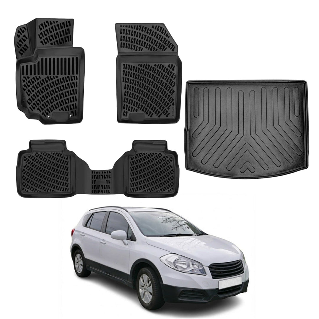 Suzuki SX4 S-Cross 3D Paspas  ve Bagaj Havuzu (Üst Bagaj | 2013 -2020 Arası
