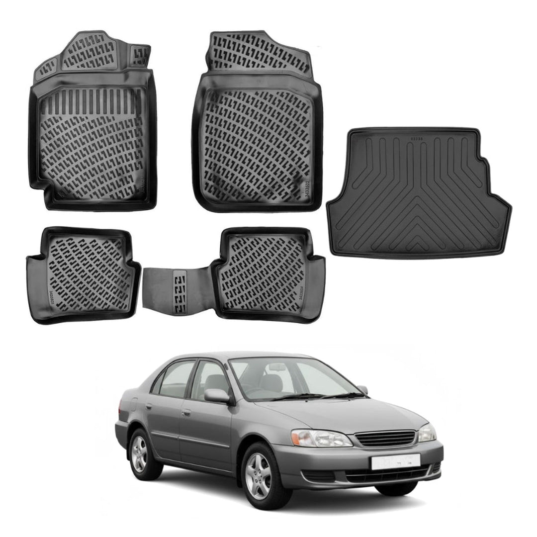Toyota Corolla 3D Paspas  ve Bagaj Havuzu | 1998-2002 Arası, SD