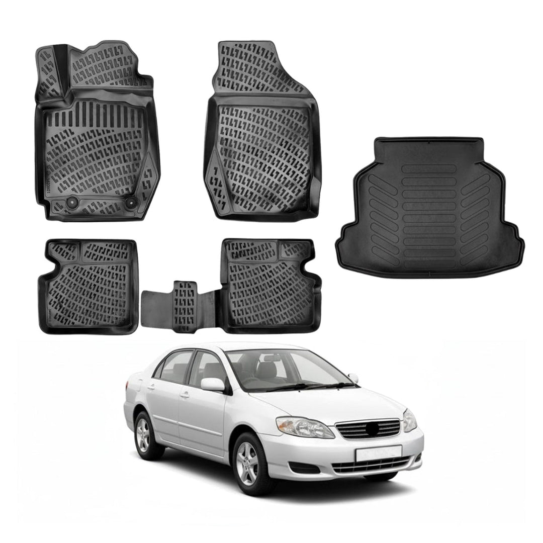 Toyota Corolla 3D Paspas  ve Bagaj Havuzu | 2002-2007 Arası, SD