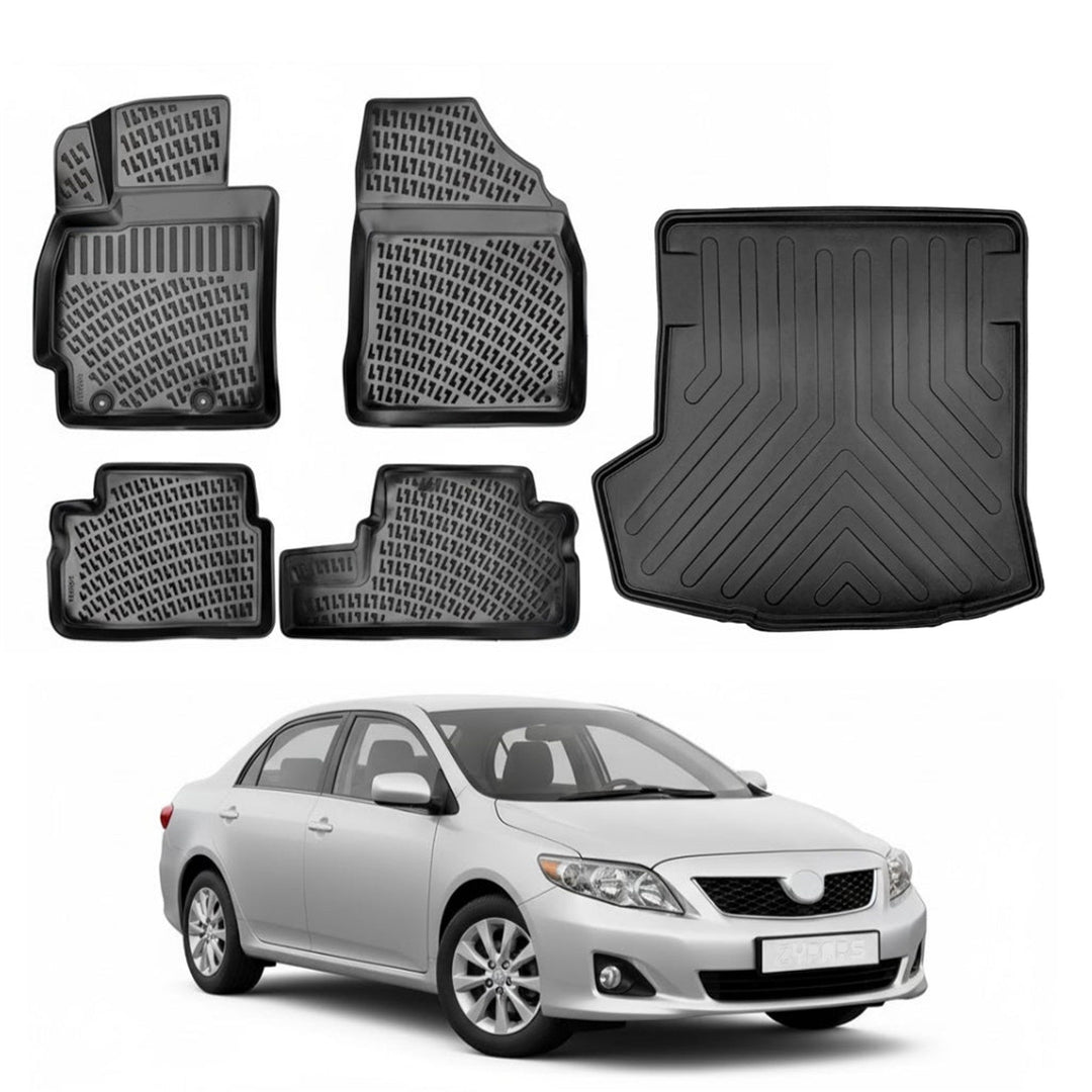 Toyota Corolla 3D Paspas  ve Bagaj Havuzu | 2007-2013 Arası, SD
