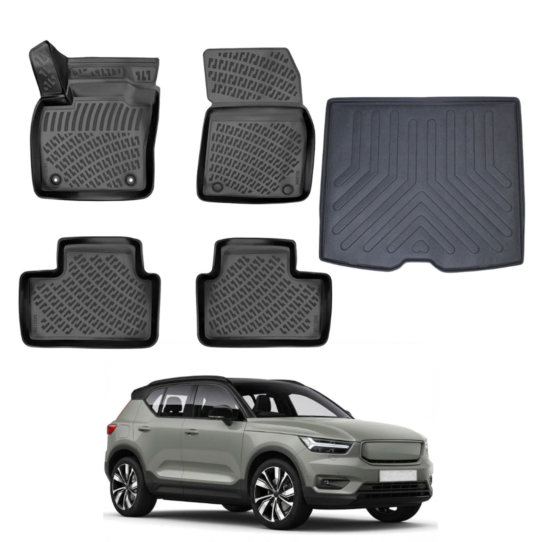 Volvo XC40 Recharge 3D Paspas  ve Bagaj Havuzu | 2018 ve Sonrası
