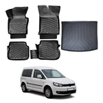 Resmi Galeri görüntüleyicisine yükleyin, VW Caddy 3D Paspas  ve Bagaj Havuzu | 2010-2015 Arası