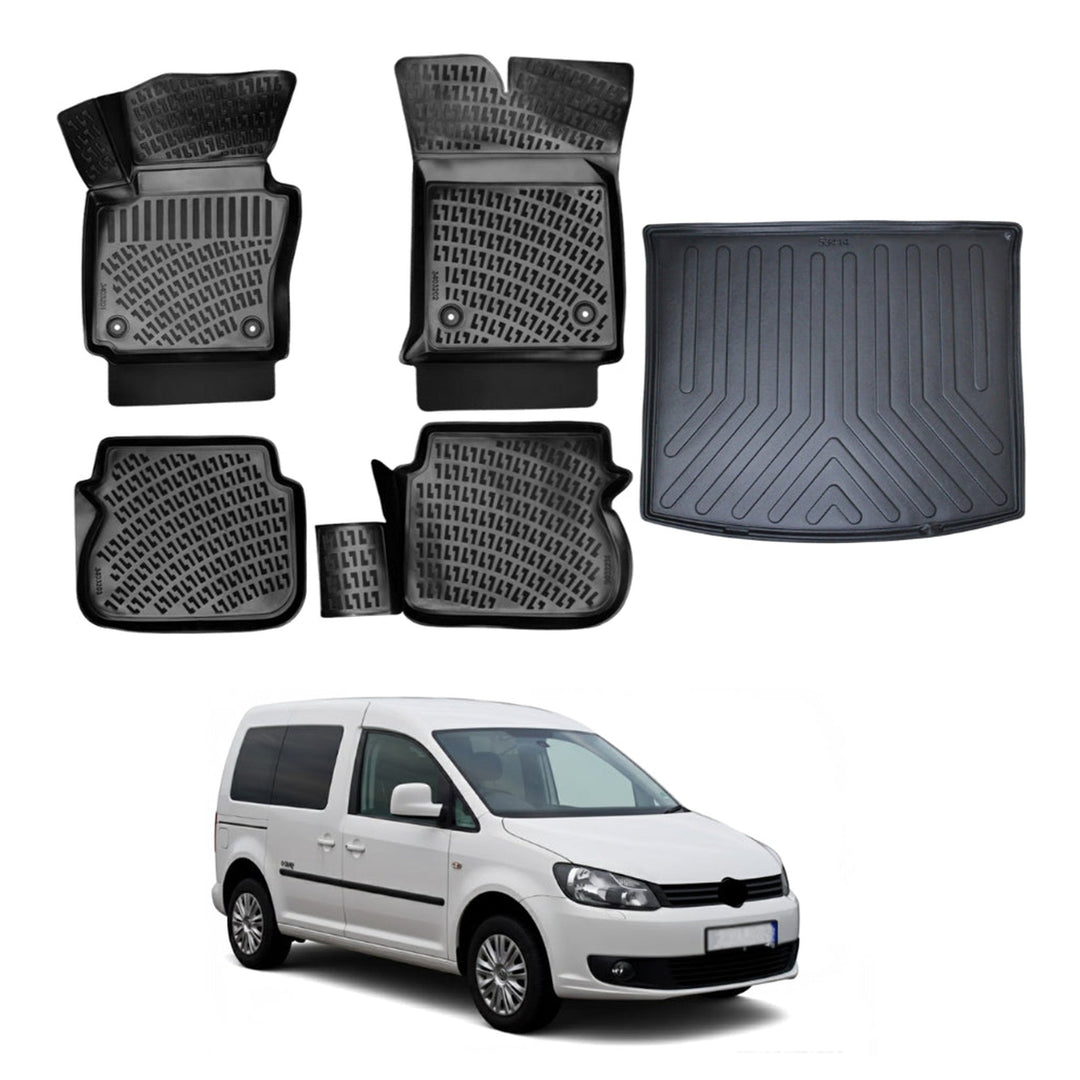 VW Caddy 3D Paspas  ve Bagaj Havuzu | 2010-2015 Arası