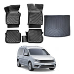 Resmi Galeri görüntüleyicisine yükleyin, VW Caddy 3D Paspas  ve Bagaj Havuzu | 2016-2020 Arası