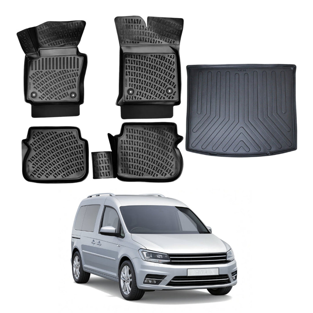 VW Caddy 3D Paspas  ve Bagaj Havuzu | 2016-2020 Arası