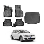 Resmi Galeri görüntüleyicisine yükleyin, VW Golf 3D Paspas  ve Bagaj Havuzu (Alt Bagaj) | 2012-2019 Arası, HB