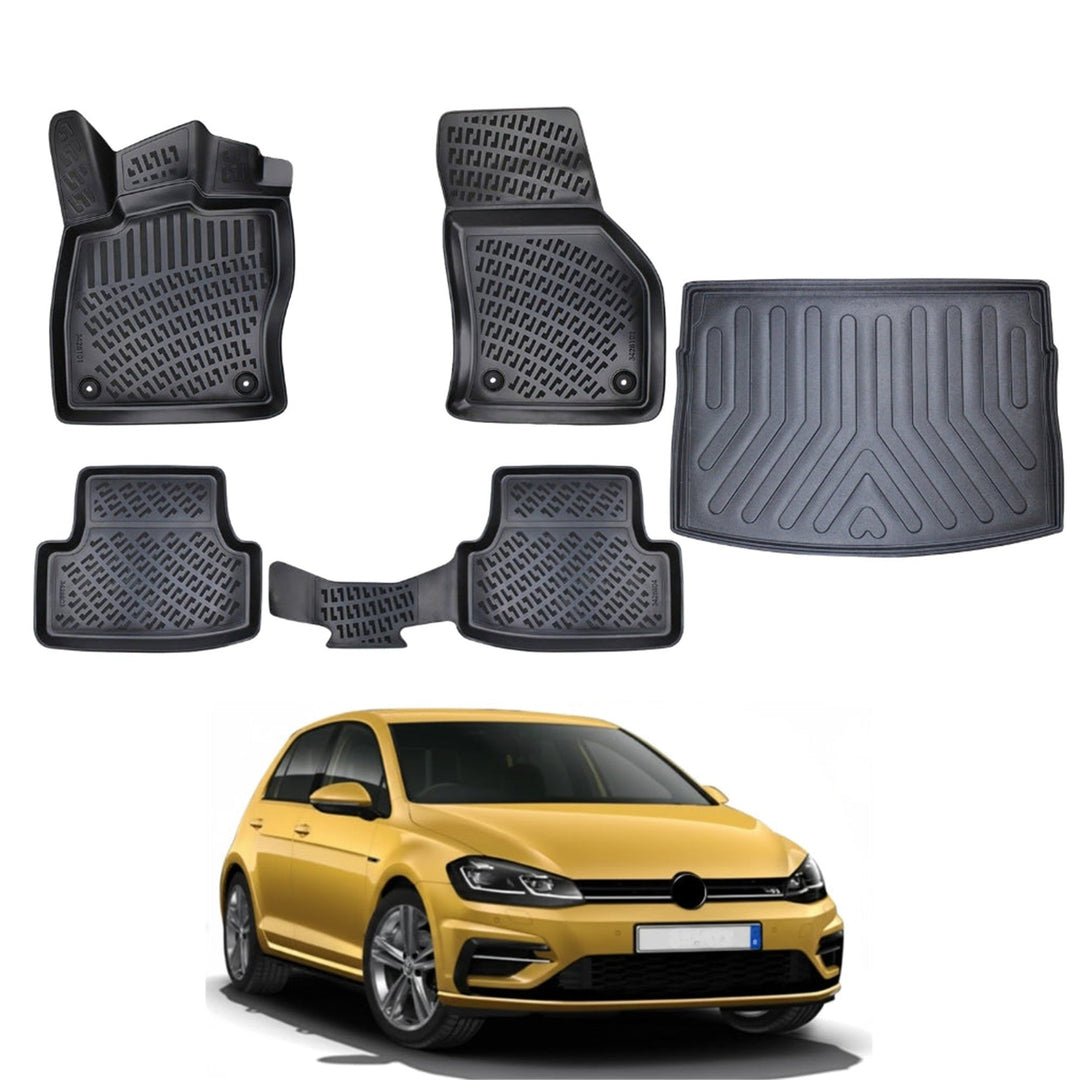 VW Golf 3D Paspas (Manuel Vites) ve Bagaj Havuzu (Üst Bagaj) | 2019 ve Sonrası, HB