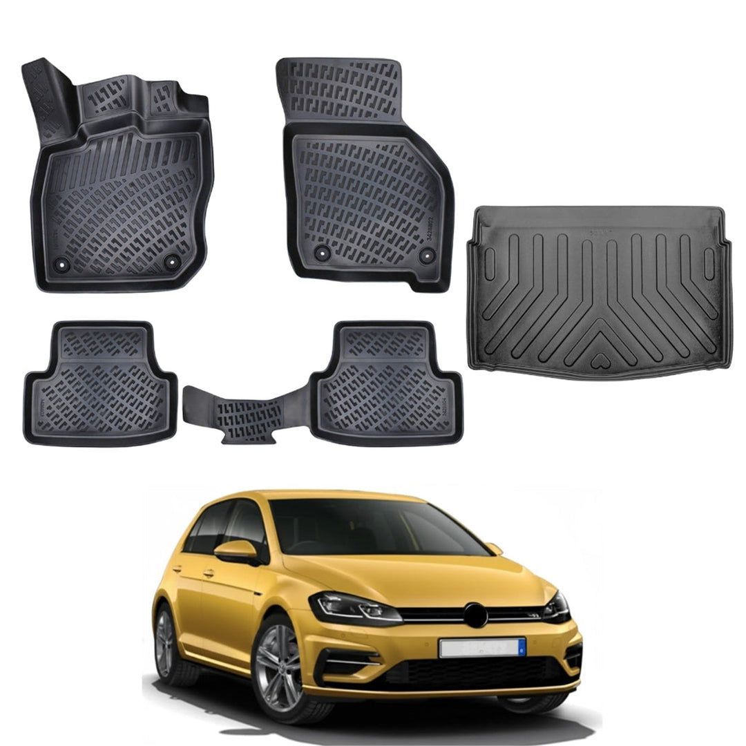 VW Golf 3D Paspas (Otomatik Vites) ve Bagaj Havuzu (Alt Bagaj) | 2019 ve Sonrası, HB