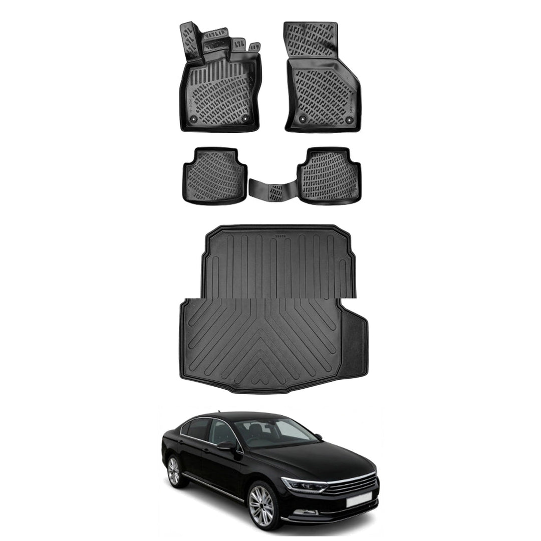 VW Passat B8 3D Paspas  ve Bagaj Havuzu (Impression Paket) | 2015-2022 Arası, SD