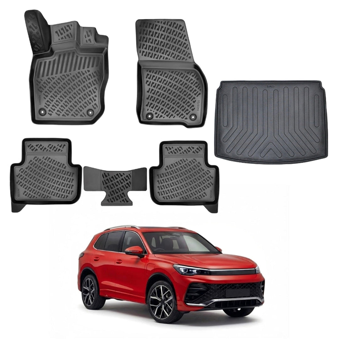 VW Tiguan 3D Paspas  ve Bagaj Havuzu (Alt Bagaj, Stepneli) | 2024 ve Sonrası