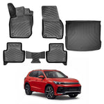 Resmi Galeri görüntüleyicisine yükleyin, VW Tiguan 3D Paspas  ve Bagaj Havuzu (Üst Bagaj, Stepneli) | 2024 ve Sonrası