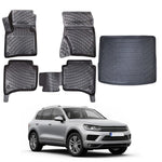 Resmi Galeri görüntüleyicisine yükleyin, VW Touareg 3D Paspas (2 Bölge Klimalı) ve Bagaj Havuzu | 2010-2018 Arası