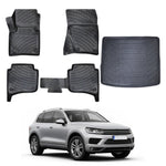 Resmi Galeri görüntüleyicisine yükleyin, VW Touareg 3D Paspas (4 Bölge Klimalı) ve Bagaj Havuzu | 2010-2018 Arası
