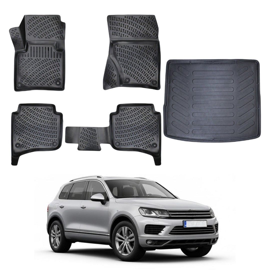 VW Touareg 3D Paspas (4 Bölge Klimalı) ve Bagaj Havuzu | 2010-2018 Arası