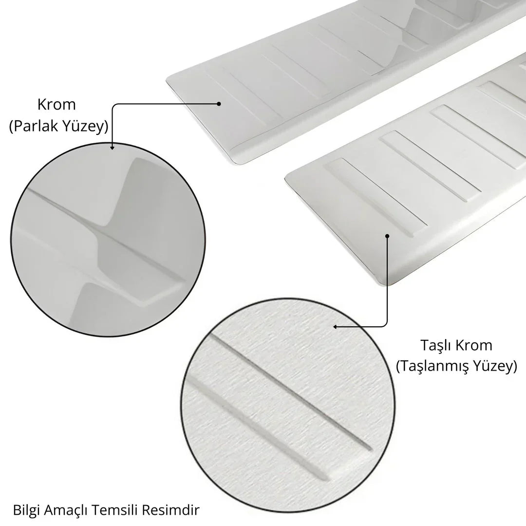 Seat Terraco Arka Tampon Eşiği - Krom Taşlı | 2018 ve Sonrası