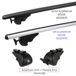 Resmi Galeri görüntüleyicisine yükleyin, Peugeot 3008 Ara Atkı Siyah- Bold Bar v1 (Metal Kilit, 2 Parça) | 2009-2016 Arası