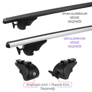 Citroen Berlingo Ara Atkı Gri- Bold Bar v1 (2 Parça) | 2019-2023 Arası