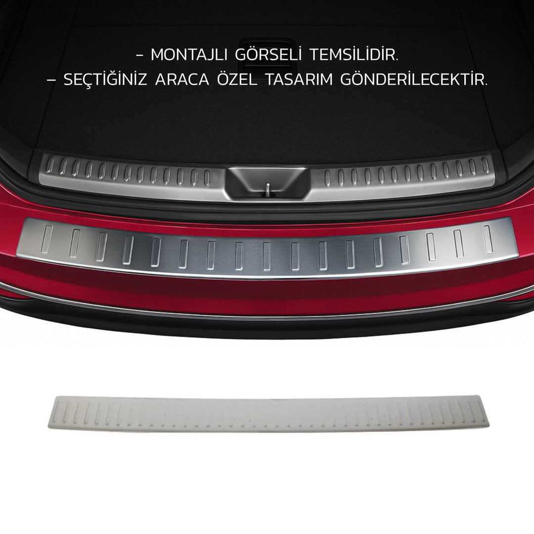 BMW 3 Serisi F31 Arka Tampon Eşiği - Krom | 2012 ve Sonrası, SW