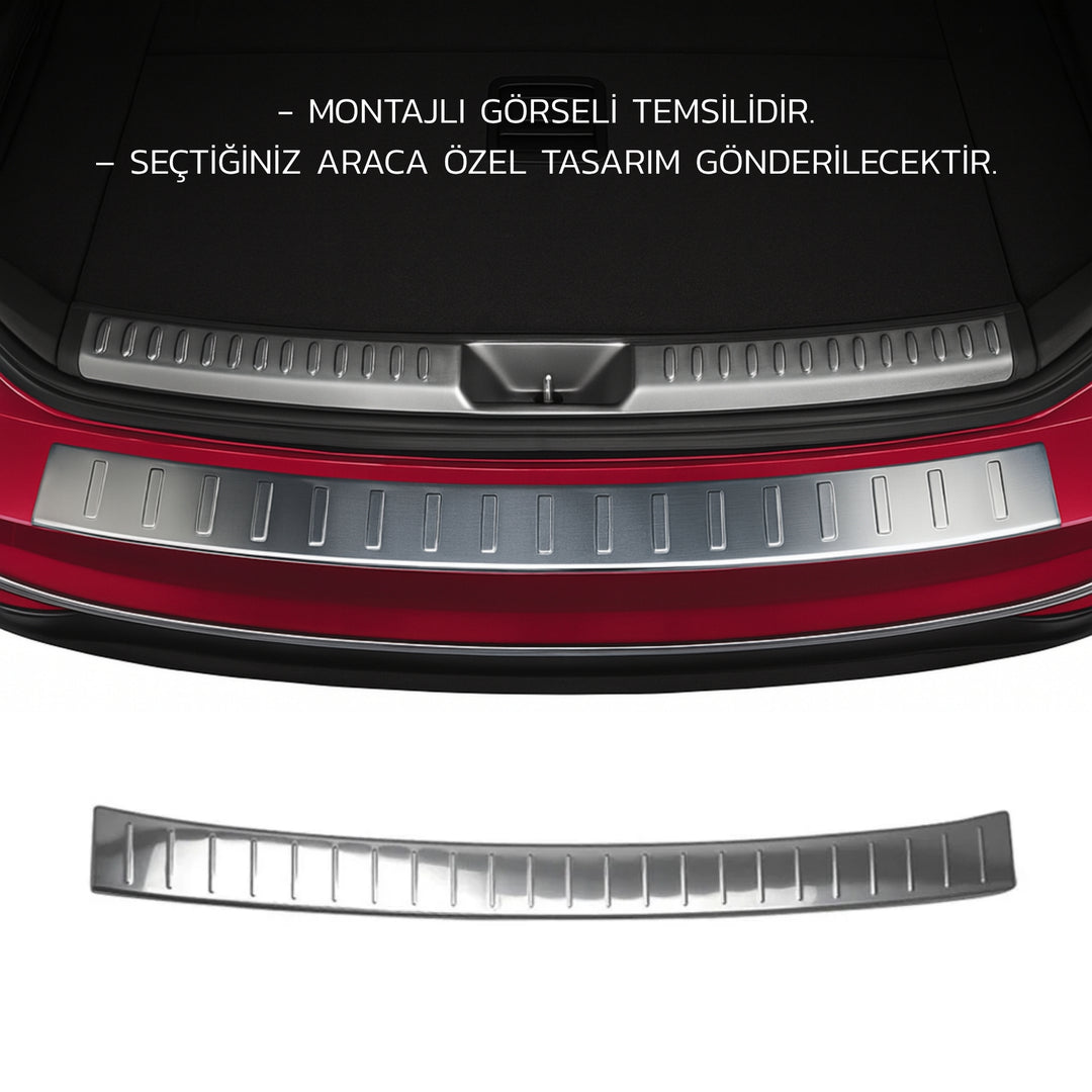 BMW X1 E84 Arka Tampon Eşiği - Krom | 2012-2015 Arası