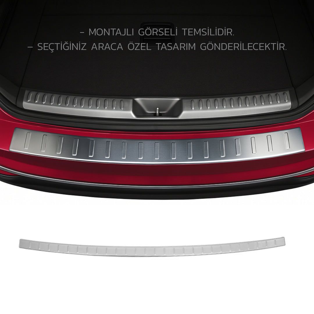 BMW X4 Arka Tampon Eşiği - Krom | 2014-2018 Arası