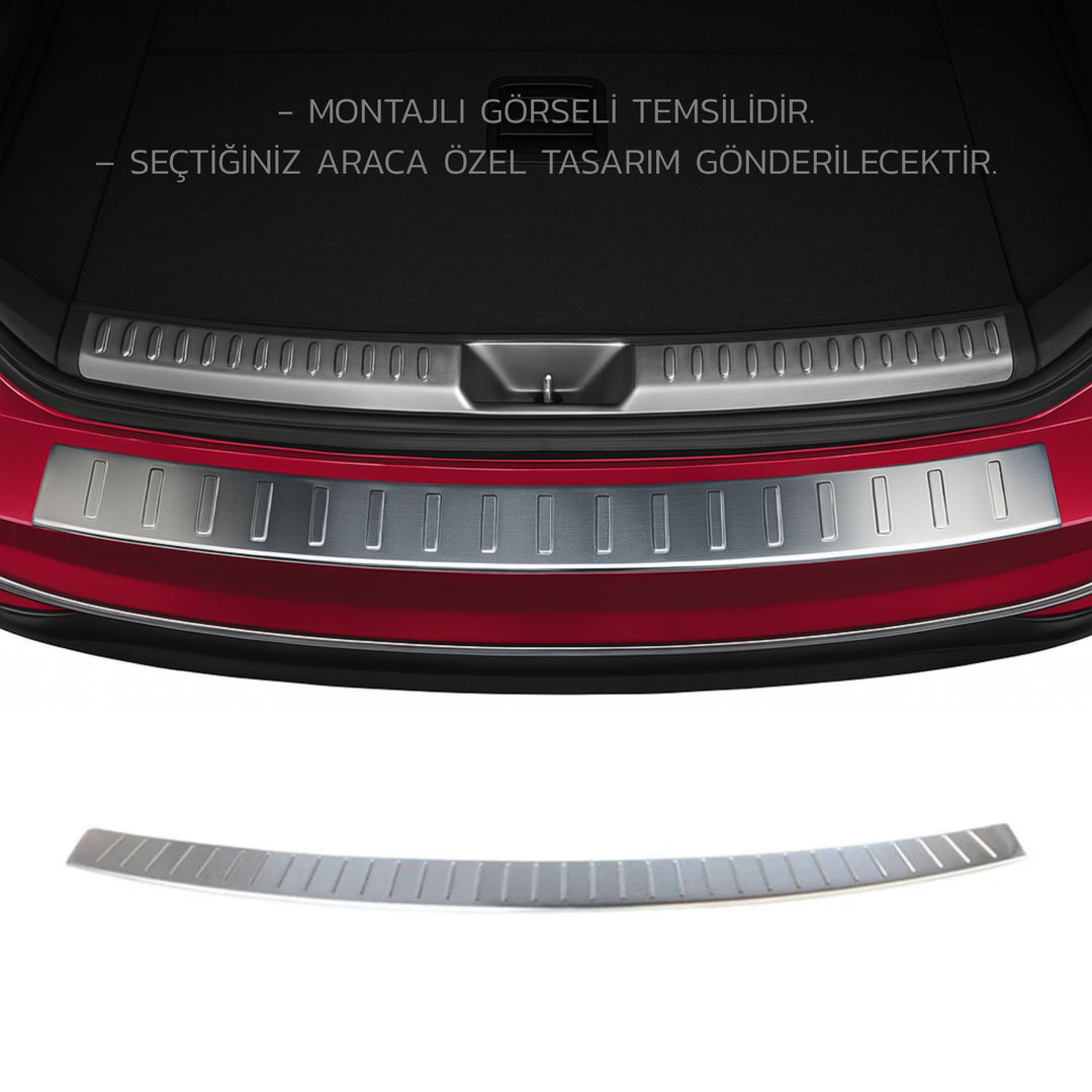 BMW X5 E70 Arka Tampon Eşiği - Krom | 2007-2013 Arası