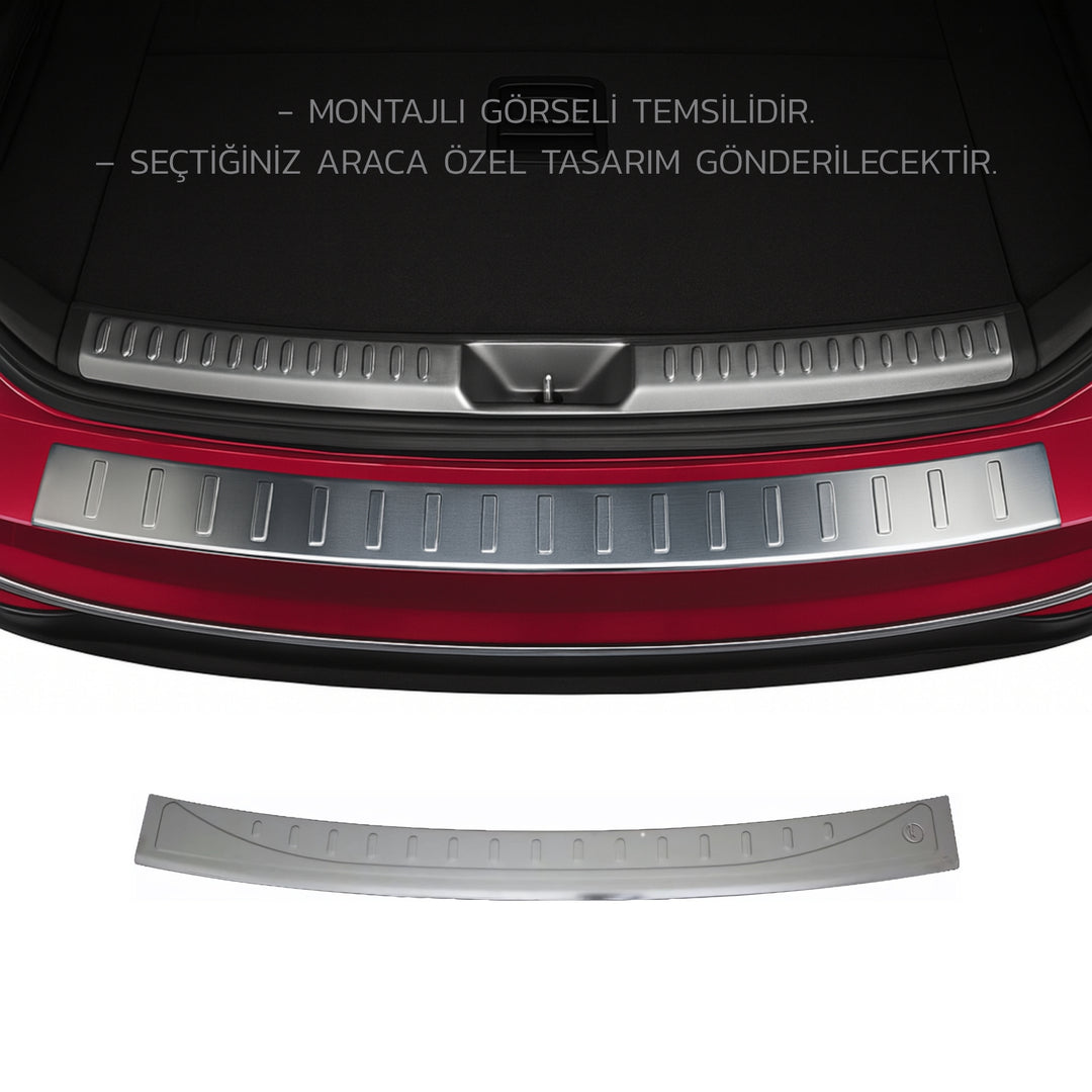 Fiat 500X Arka Tampon Eşiği - Krom | 2015 ve Sonrası
