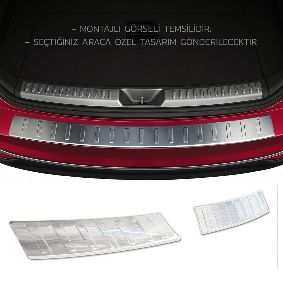 Opel Mokka Arka Tampon Eşiği - Krom (2 Parça) | 2020 ve Sonrası