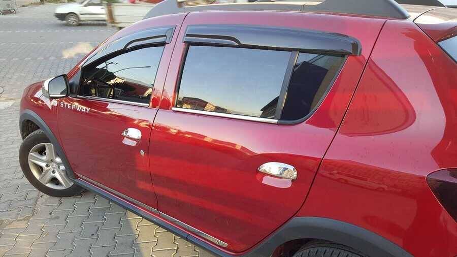 Renault Symbol Cam Çıtası Alt - Krom (4 Parça) | 2013 ve Sonrası, SD