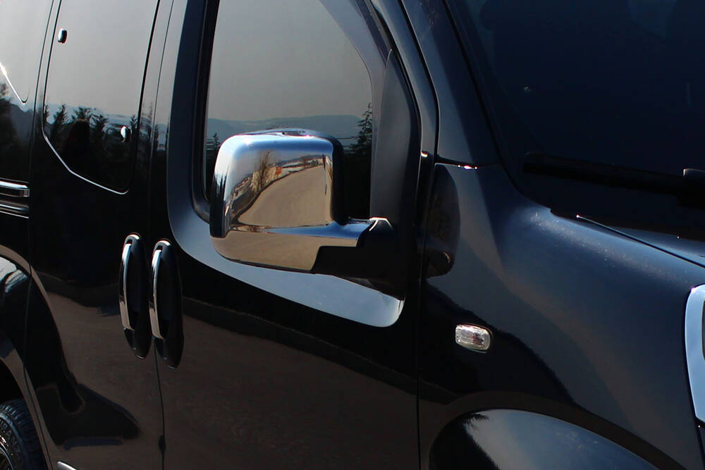 Peugeot Bipper Ayna kapağı Set - ABS Krom | 2008 ve Sonrası