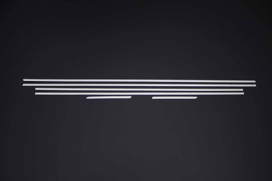 Kia Rio Cam Çıtası Alt - Krom (6 Parça) | 2011-2017 Arası, HB/SD