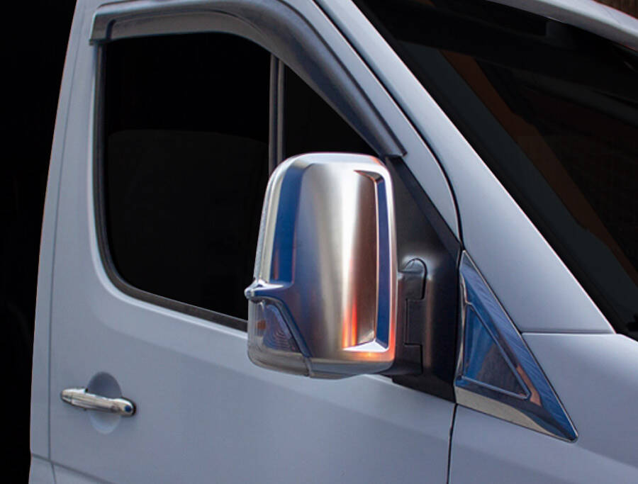 VW Crafter Ayna Kapağı Set - Saten Kaplama | 2006-2017 Arası
