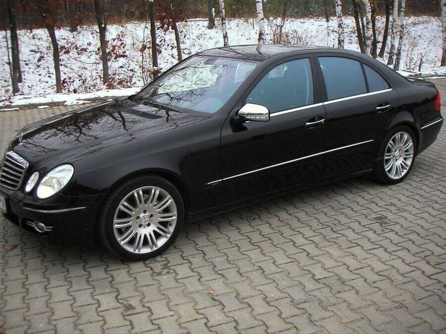 Mercedes E Class W211 Cam Çıtası Alt - Krom (4 Parça) | 2003-2009 Arası, SD