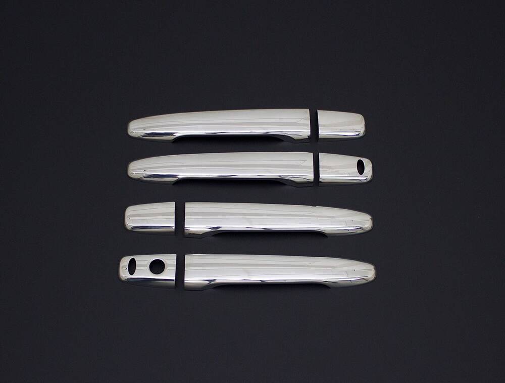 Peugeot 4007 Kapı Kolu - Krom, 4 Kapı, Sensör Delikli (8 Parça) | 2007-2012 Arası