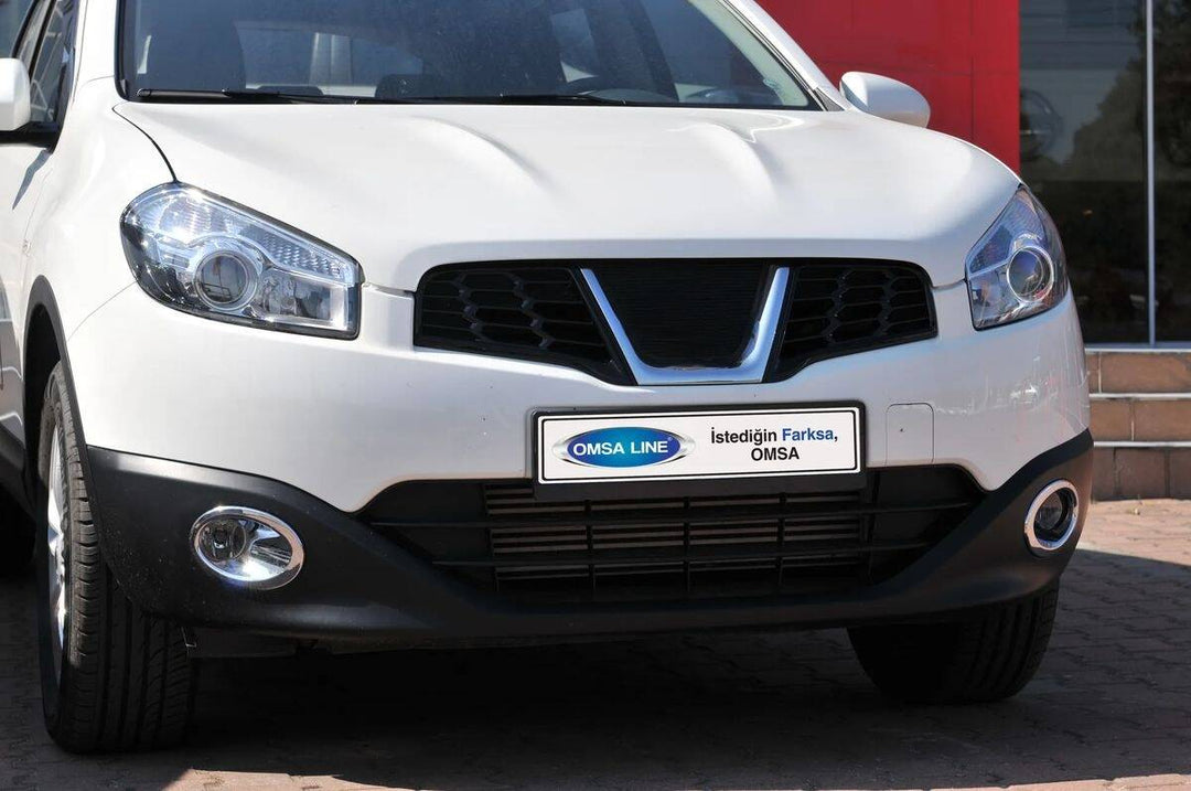 Nissan Qashqai +2 Sis Far Çerçevesi - ABS Krom (2 Parça) | 2009 ve Sonrası