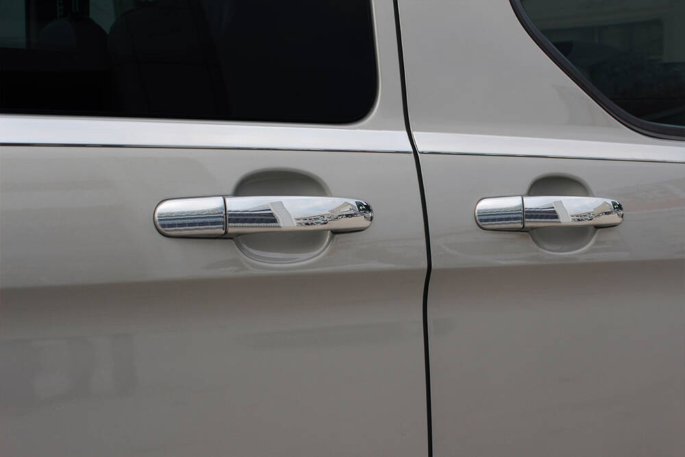 Ford Tourneo Custom Cam Çıtası Alt - Krom, Kısa Şase (8 Parça) | 2012-2023 Arası