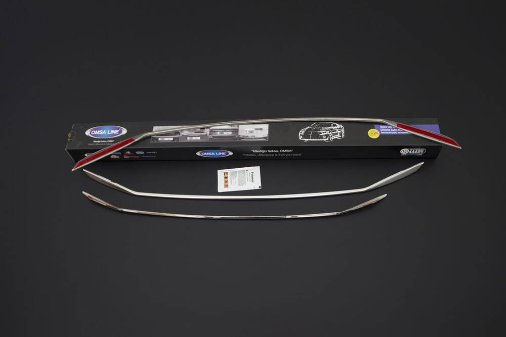Hyundai Elantra Ön Tampon Çıtası - Krom (3 Parça) | 2010-2013 Arası, SD