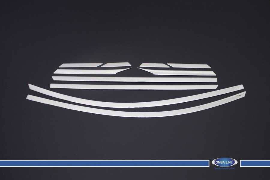 Hyundai Tucson Cam Çıtası Üst - Krom (10 Parça) | 2015-2020 Arası