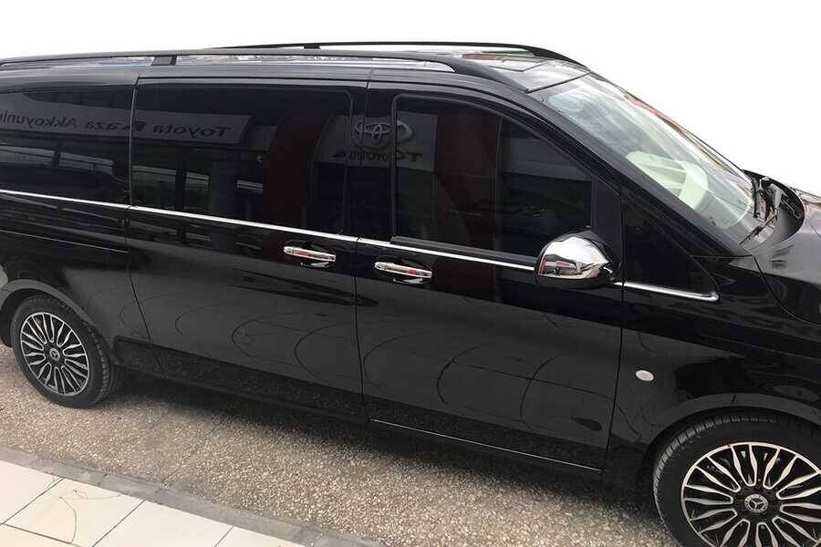 Mercedes Vito W447 Kapı Kolu - Krom, 3 Kapı, Sensör Delikli (6 Parça) | 2014 ve Sonrası