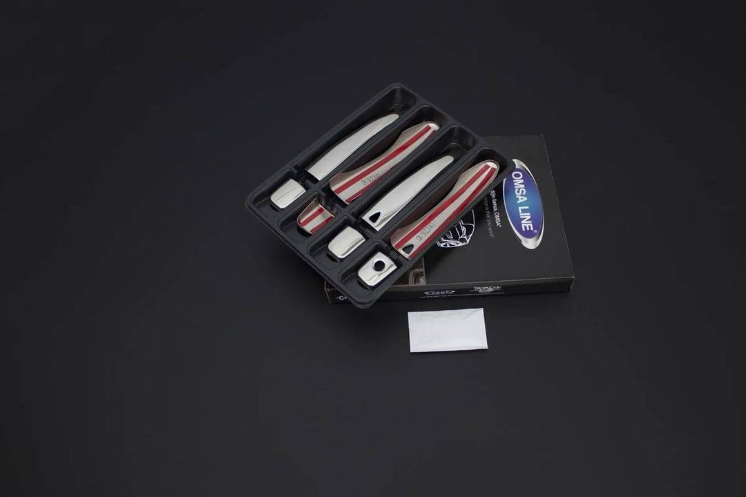 Nissan Qashqai Kapı Kolu - Krom, 4 Kapı, Sensör Delikli (8 Parça) | 2014-2021 Arası