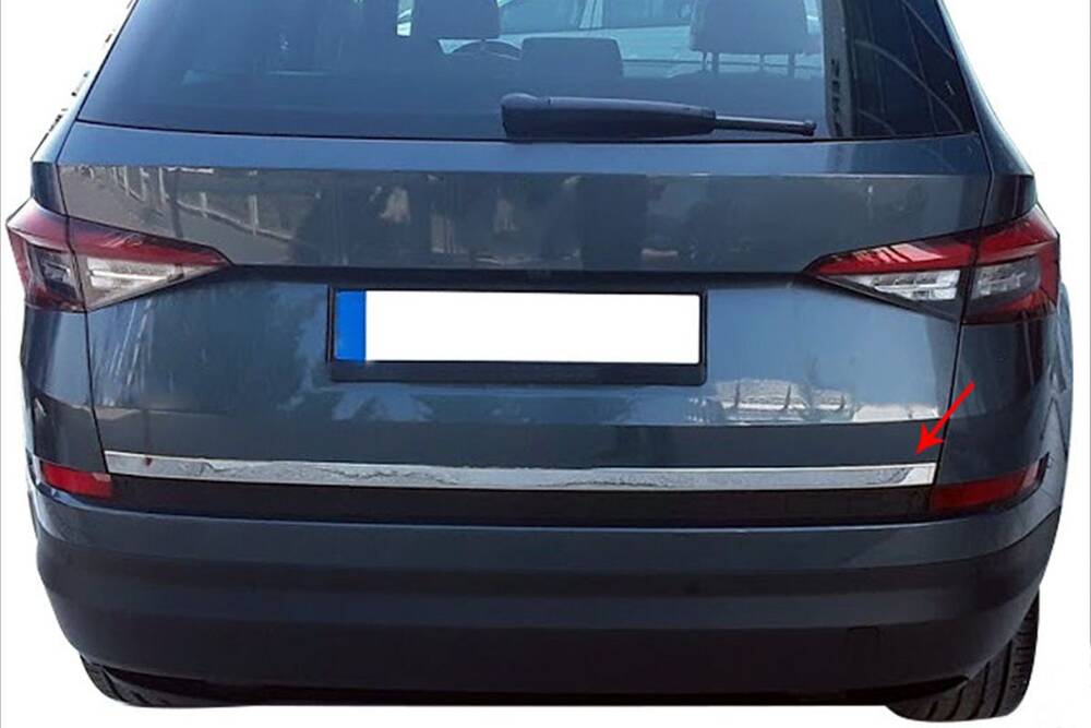 Skoda Kodiaq Bagaj Alt Çıtası - Krom | 2017-2024 Arası