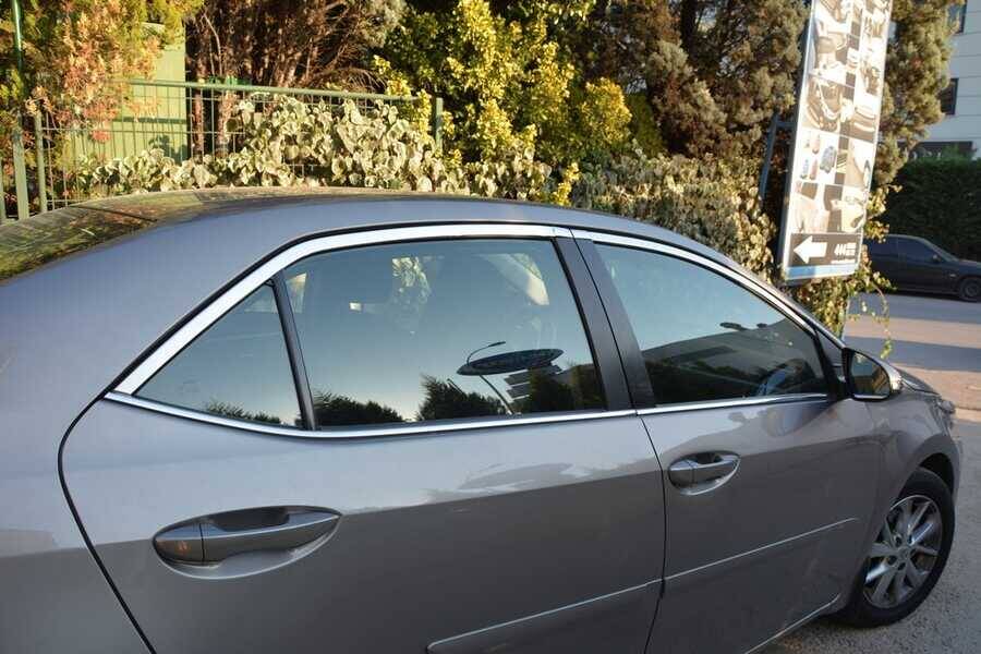 Toyota Corolla Cam Çıtası Üst - Krom (4 Parça) | 2013-2018 Arası, SD
