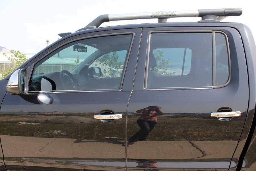 VW Amarok Cam Çıtası Alt - Krom (4 Parça) | 2010-2021 Arası