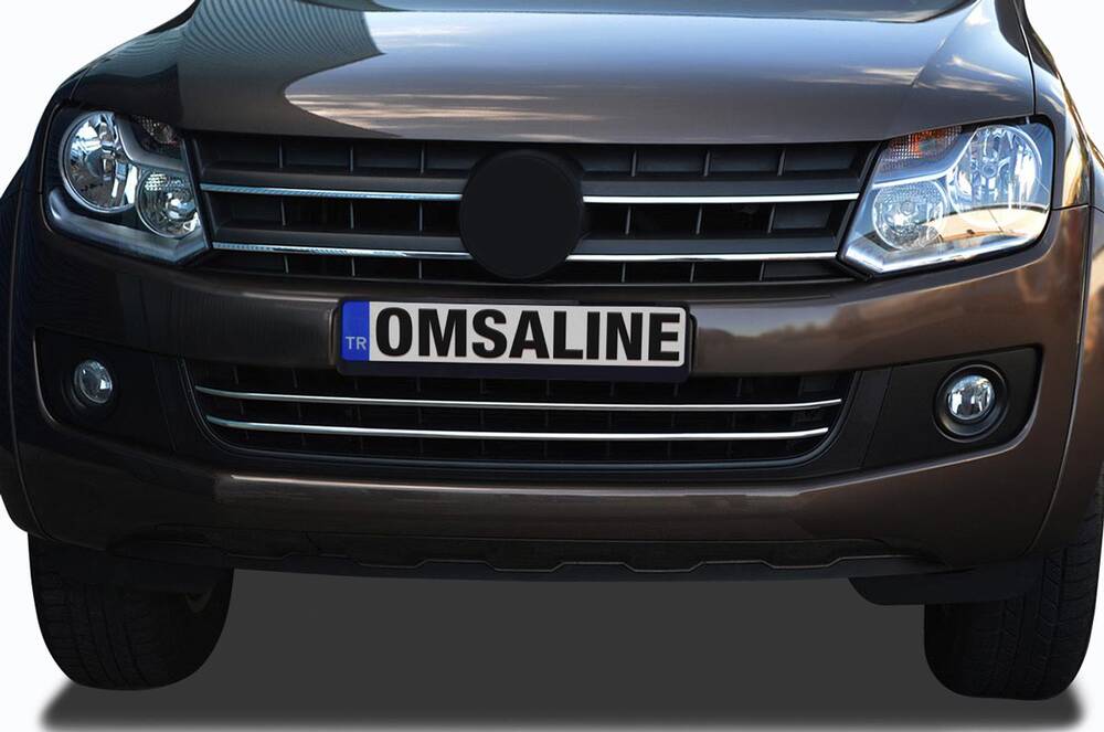 VW Amarok 4X2 Ön Tampon Çıtası - Krom (2 Parça) | 2010-2016 Arası