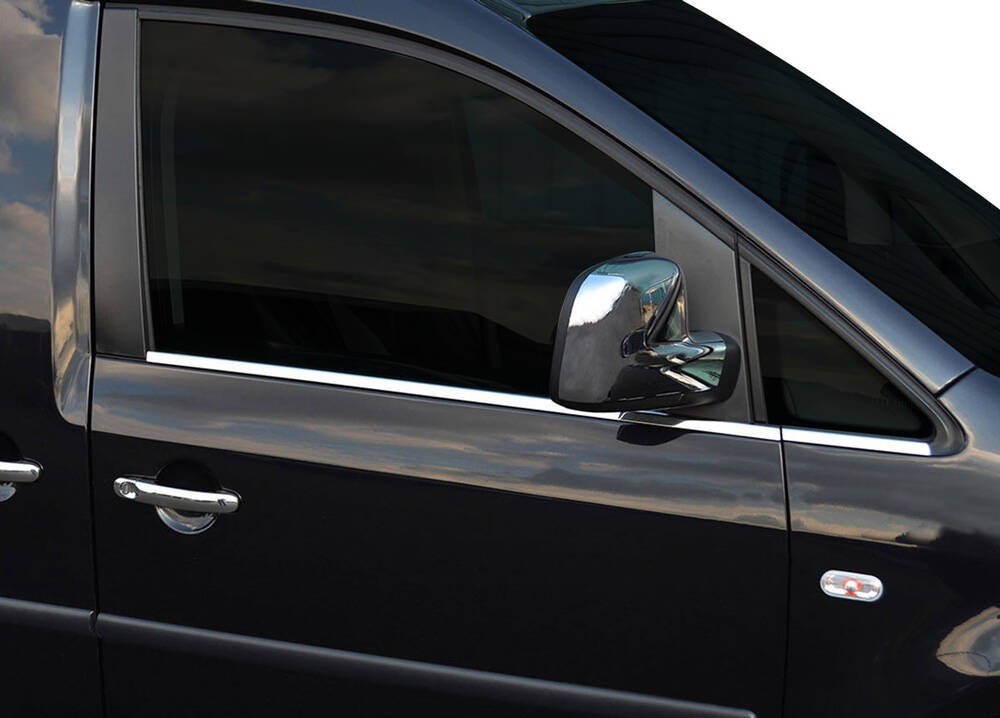 VW Caddy Cam Çıtası Alt - Krom (4 Parça) | 2003-2015 Arası