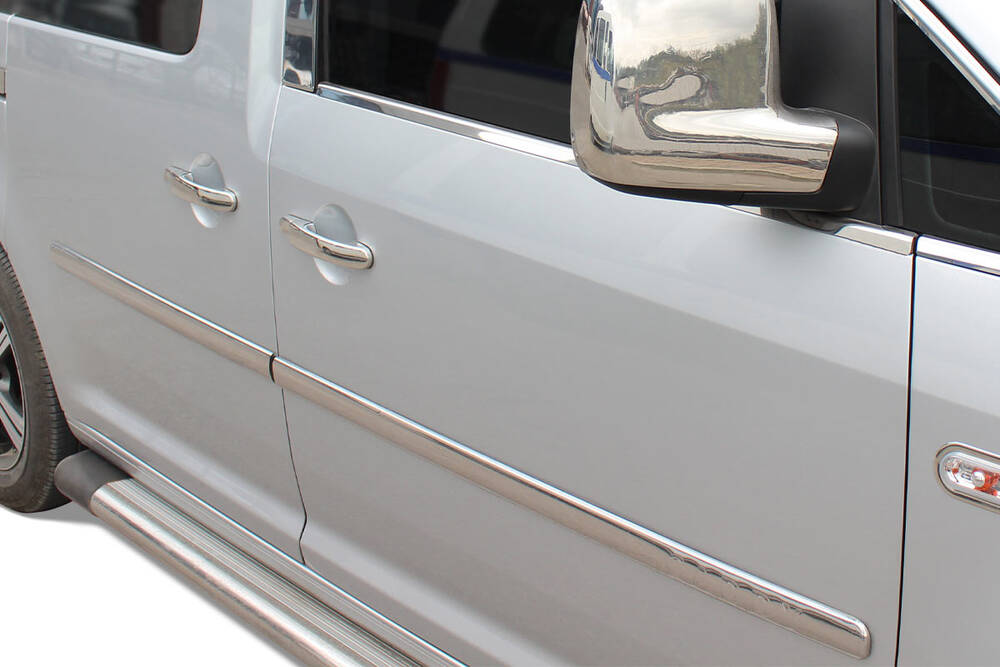 VW Caddy Yan Kapı Çıtası - Krom (4 Parça) | 2010-2015 Arası