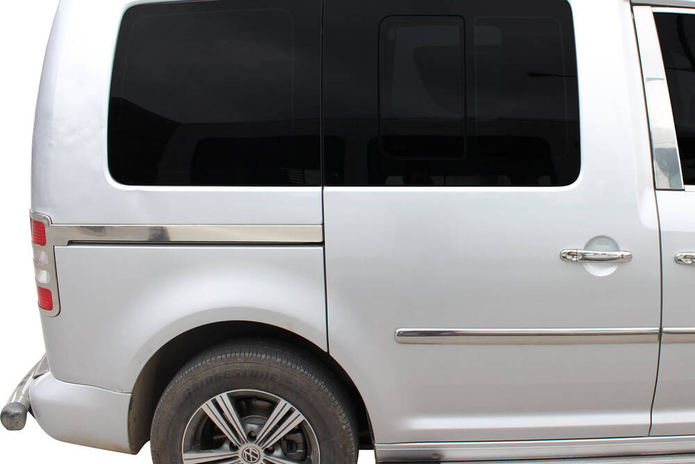 VW Caddy Maxi Sürgülü Kapı Çıtası - Krom (2 Parça) | 2007-2015 Arası