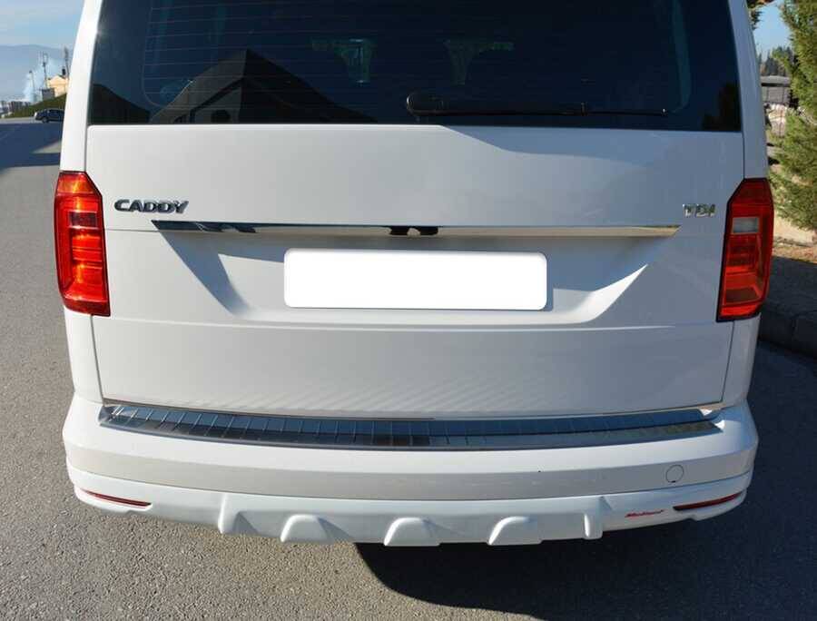 VW Caddy Arka Tampon Eşiği - Krom Taşlı | 2015-2020 Arası