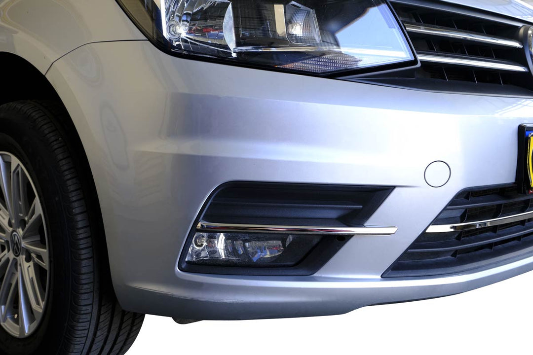 VW Caddy Ön Tampon Çıtası - Krom (3 Parça) | 2015-2020 Arası